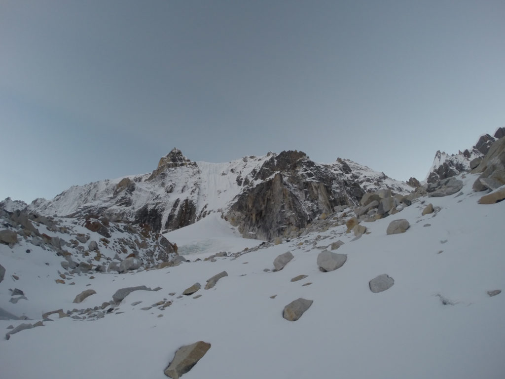 Nameless and virgin peak of about 6080 meters